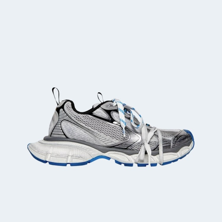 발렌시아가 3XL 스니커즈 그레이 화이트 블루 남성용 오버사이즈 청키 스니커즈 멀티컬러 디자인