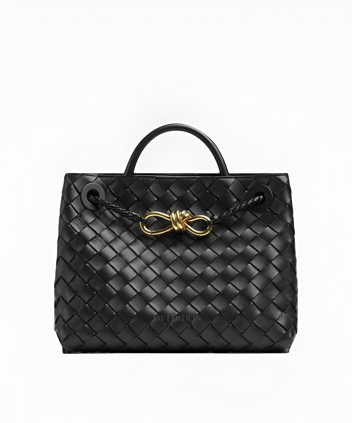 보테가 베네타 안디아모 스몰 인트레치아토 레더 토트, 토트 핸들, 슬라이딩 스트랩 디자인