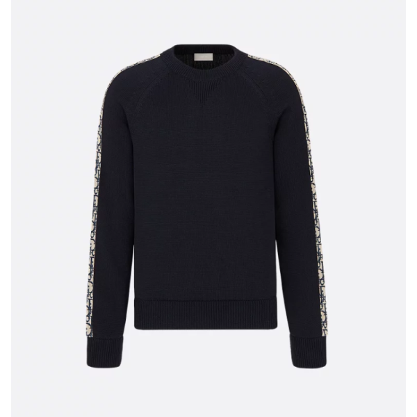 1% 디올 오블리크 인서트 니트 스웨터