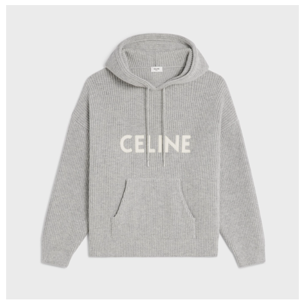 1% 셀린느 니트 후드 (그레이)