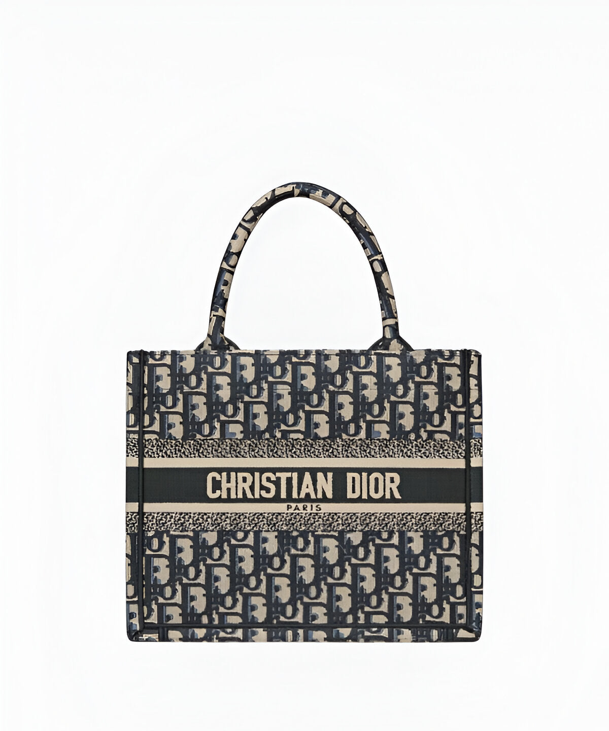 디올 오블리크 자수 북 토트백 스몰 정교한 자수 로고 패턴과 미니멀한 실루엣의 스몰 토트백