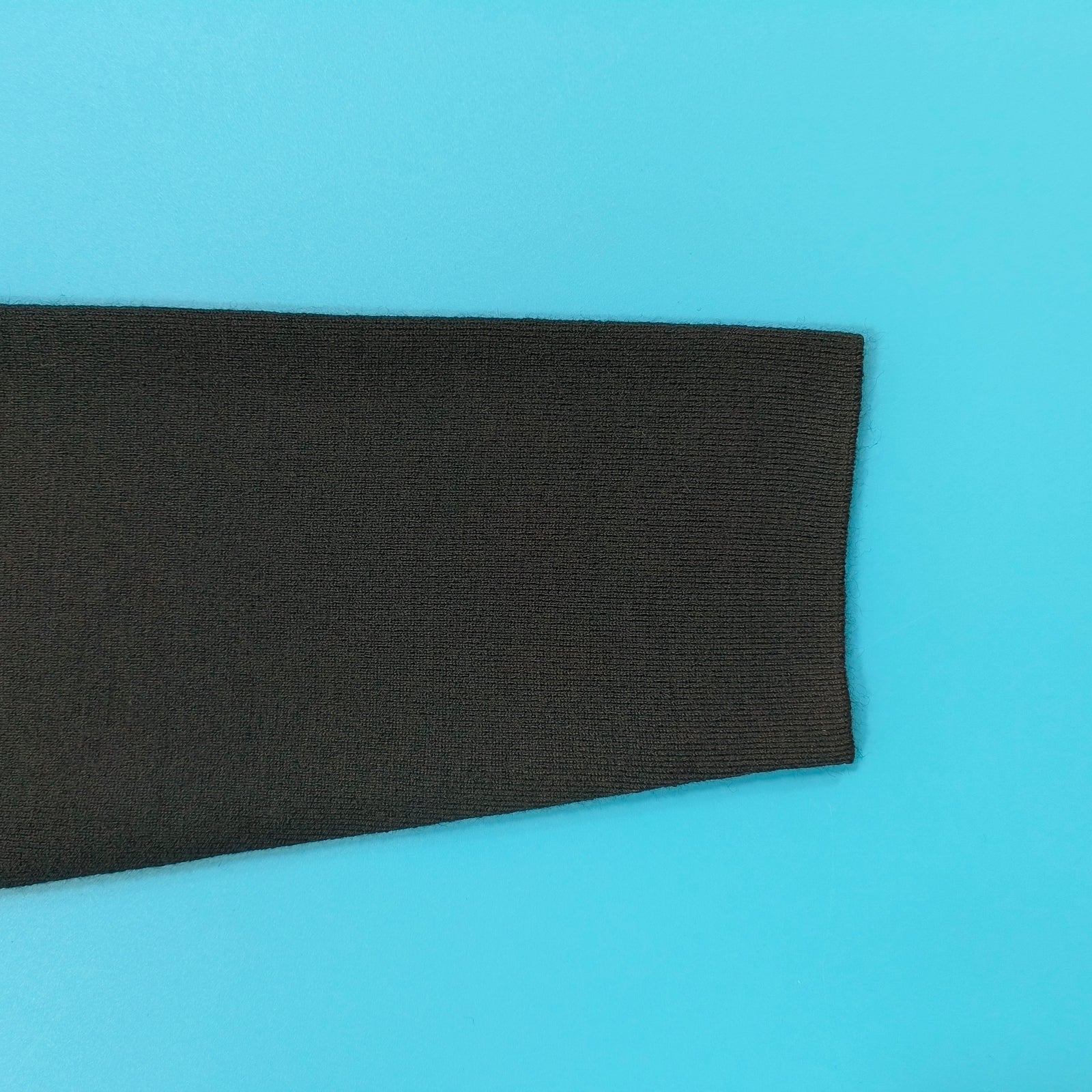 트리콧 로고 패딩 울 집업 가디건