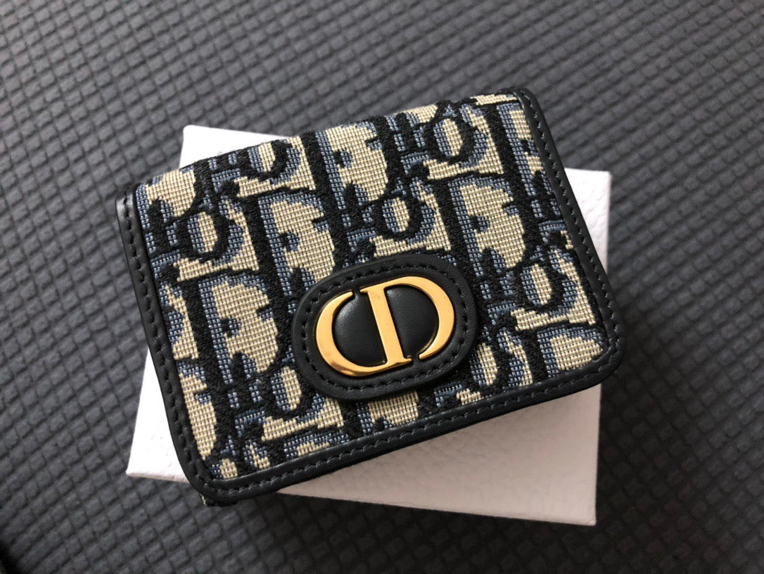 디올 몽테인 오블리크 미니 반지갑
