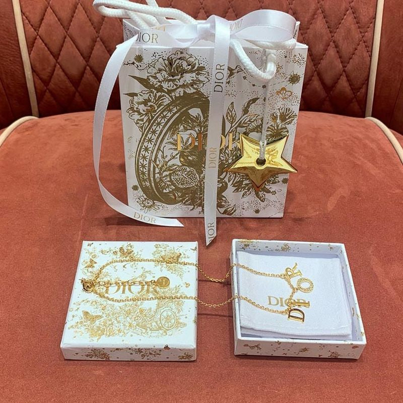 디올 DIOR 로고 목걸이