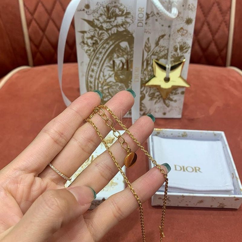 디올 DIOR 로고 목걸이