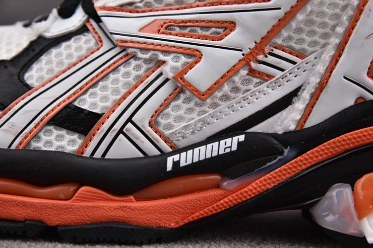 발렌시아가 러너 7 화이트 오렌지 블랙 스니커즈