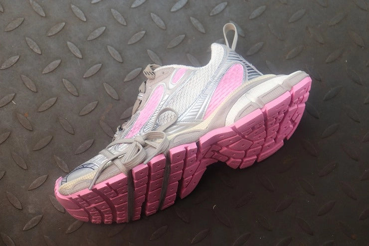 발렌시아가 3XL 그레이 핑크 스니커즈