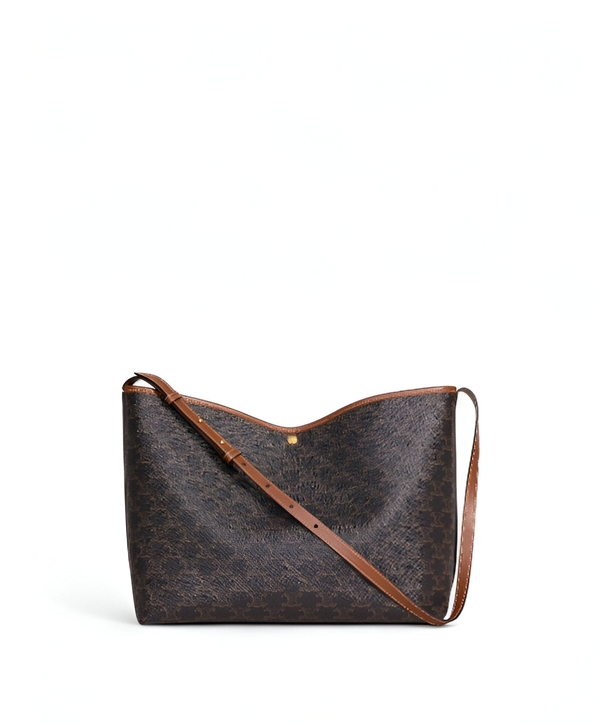 셀린느 소프트 쇼퍼 백 블랙 카프스킨 소재와 탈부착 파우치 디테일