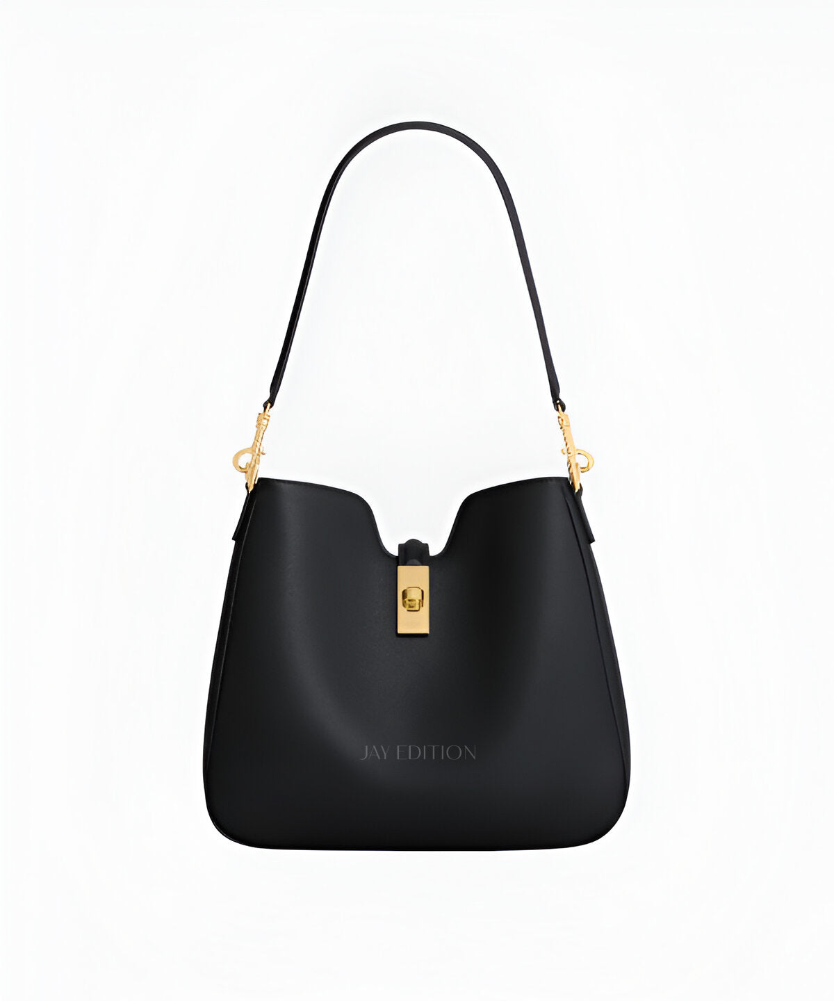 셀린느 16 소프트 까미유 스몰 블랙 부드러운 카프스킨 곡선형 플랩 클로저 탈착 가능한 숄더 스트랩 클래식 탑핸들백