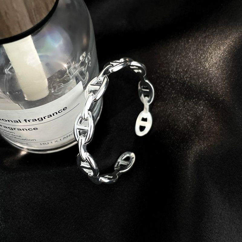 에르메스 Medium Chaine D'ancre Enchainee Bracelet