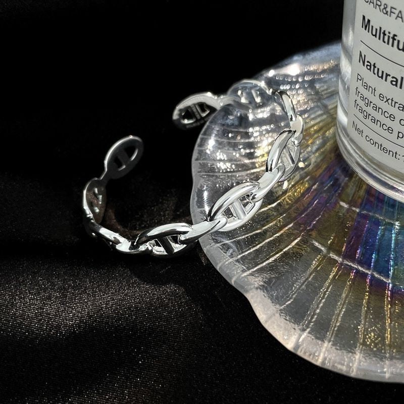 에르메스 Medium Chaine D'ancre Enchainee Bracelet