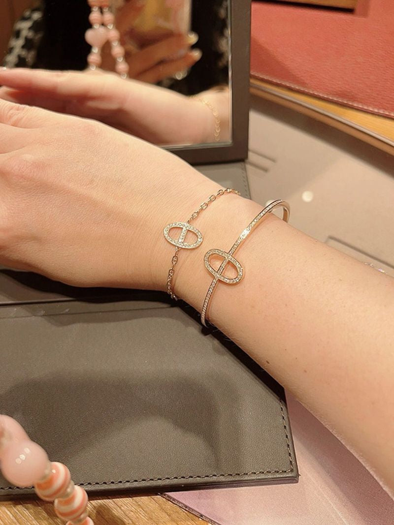 에르메스 Chaine d'ancre Contour Bracelet