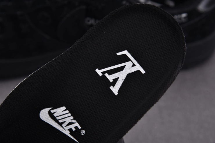 루이비통 x 나이키 에어포스1 버질아블로 스웨이드 블랙