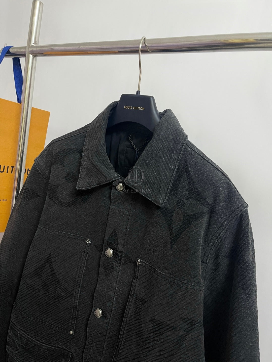 루이비통 쇼트 슬리브드 데님 워크웨어 셔츠