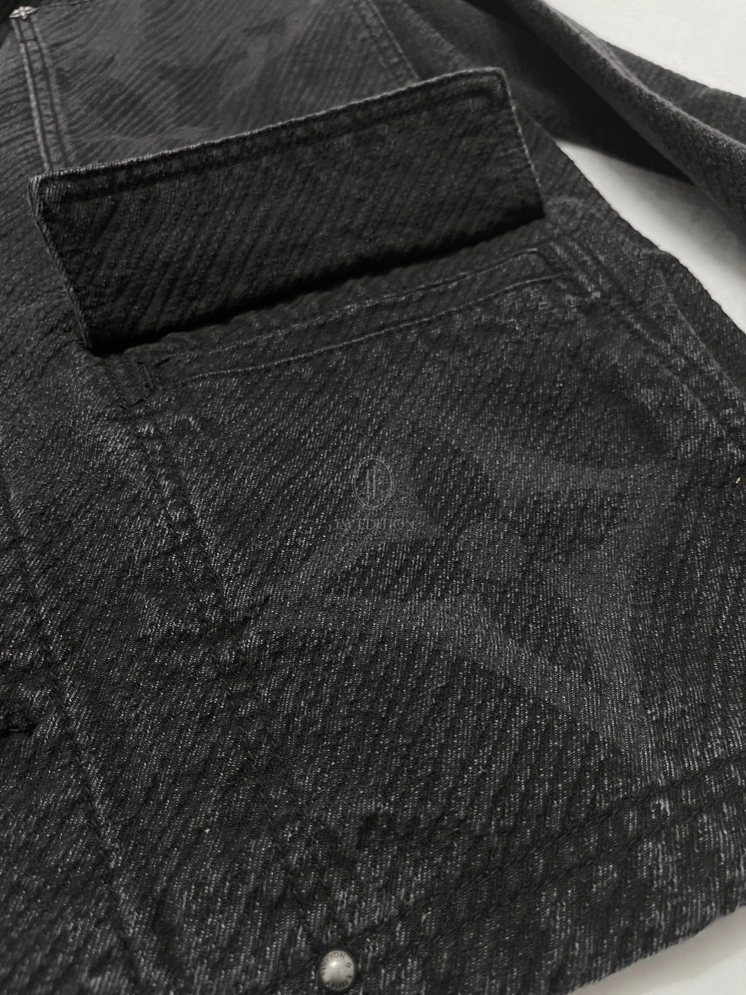 루이비통 쇼트 슬리브드 데님 워크웨어 셔츠