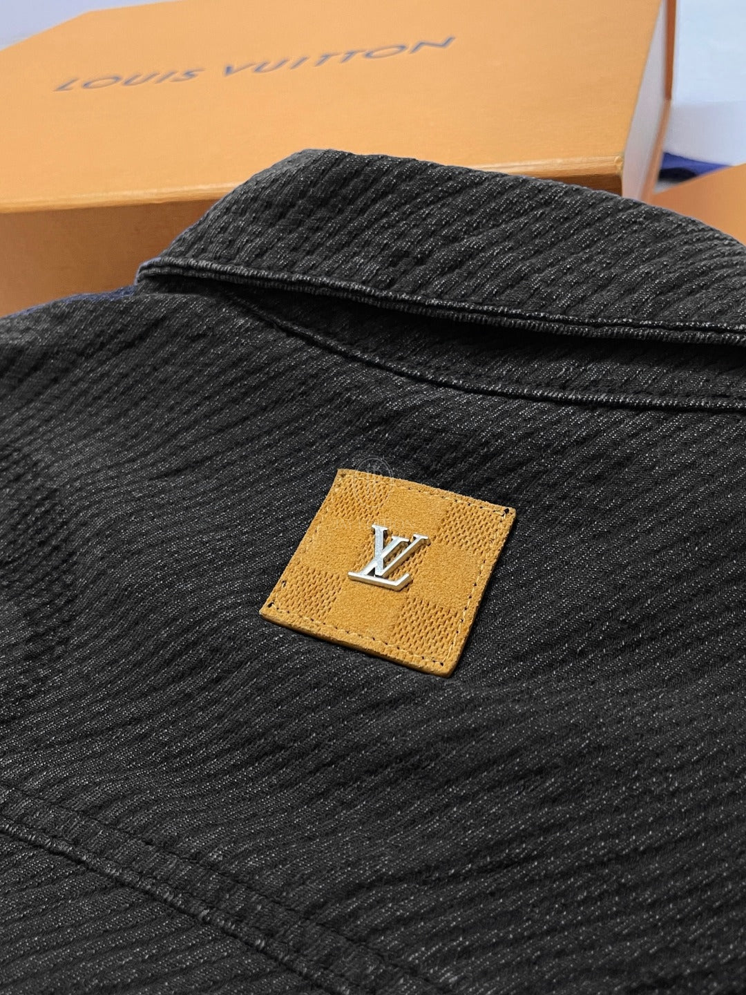 루이비통 쇼트 슬리브드 데님 워크웨어 셔츠