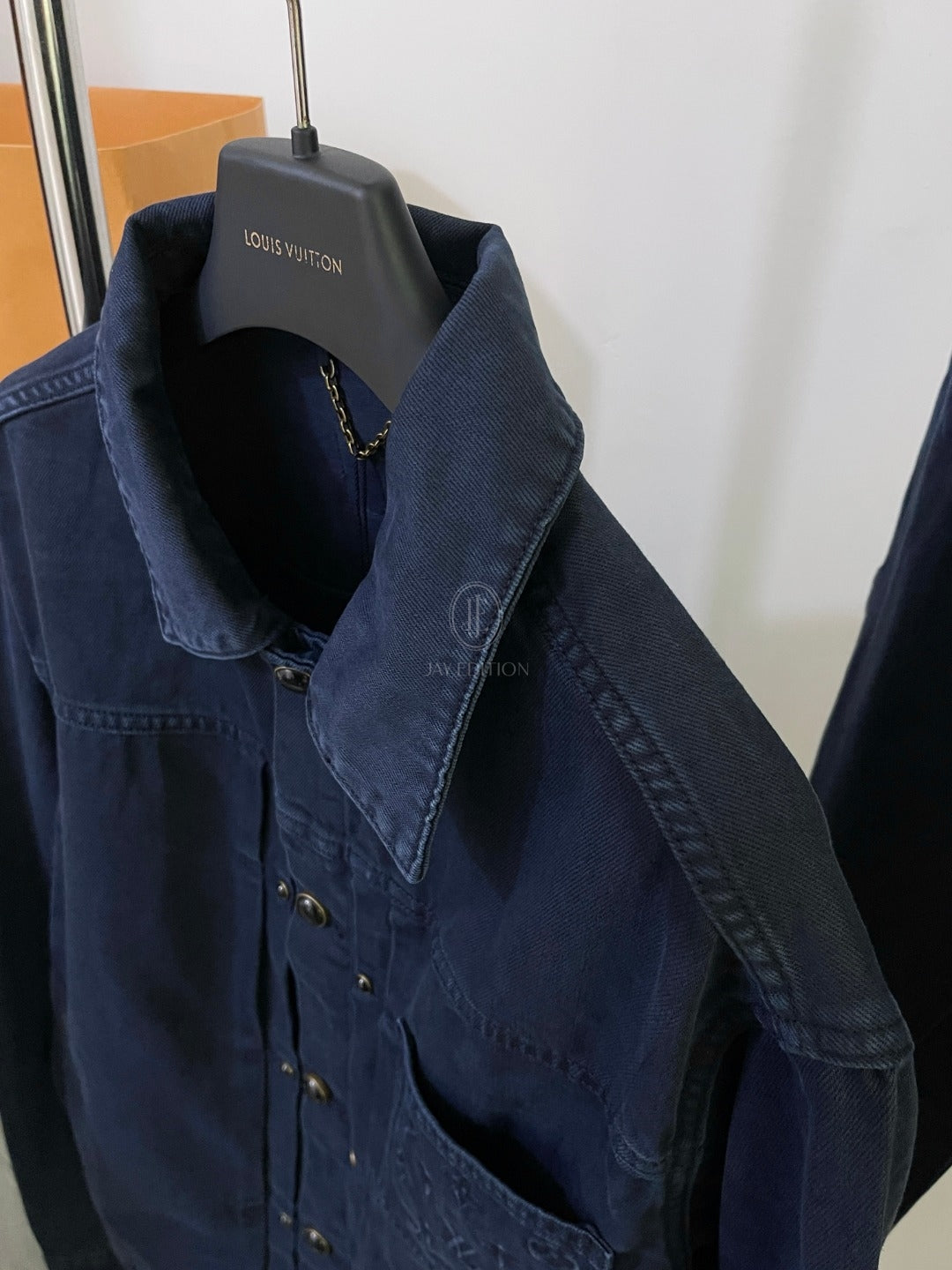 루이비통 가먼트 다이드 데님 타입 트러커 자켓