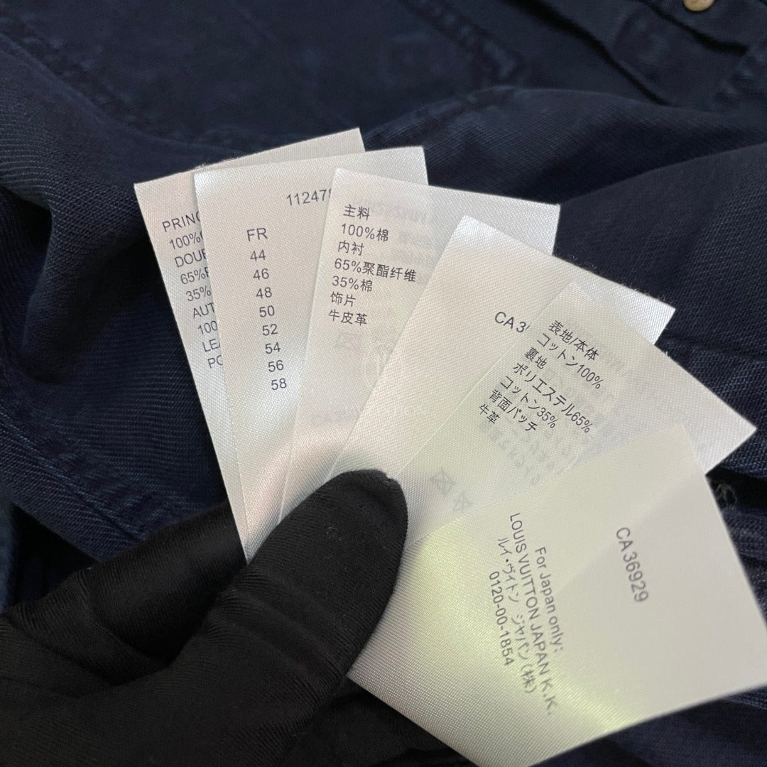 루이비통 가먼트 다이드 데님 타입 트러커 자켓