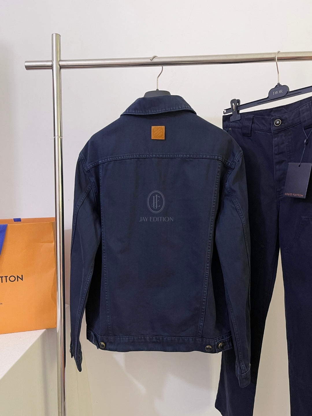 루이비통 가먼트 다이드 데님 타입 트러커 자켓