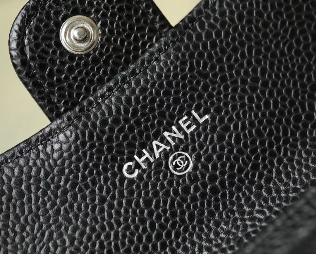 해외재고) 샤넬 클래식 플랩 카드지갑 은장 캐비어 (수량:6개)