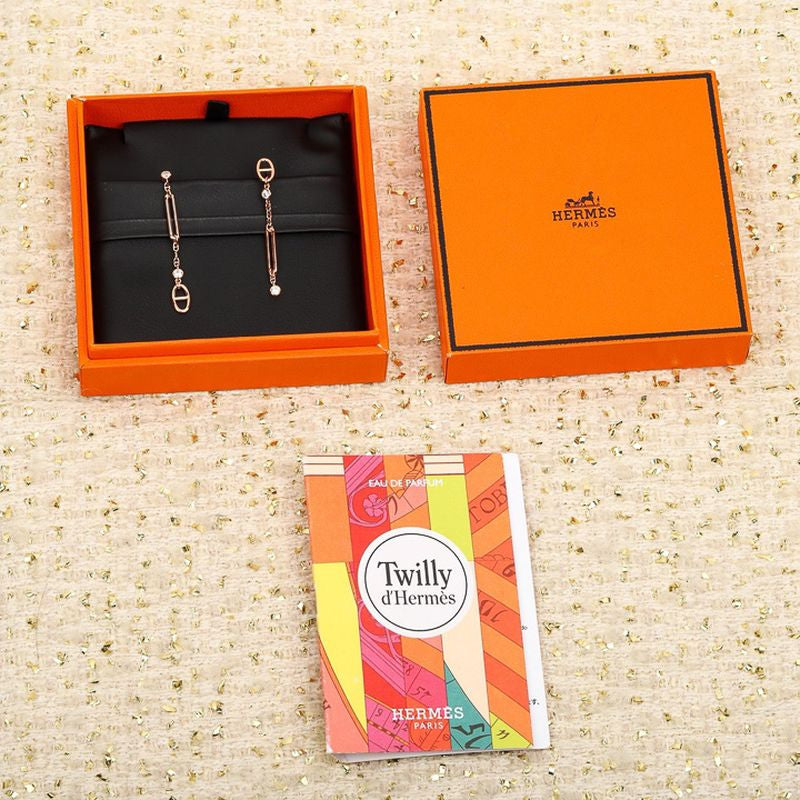 에르메스 Chaine d'ancre Chaos earrings