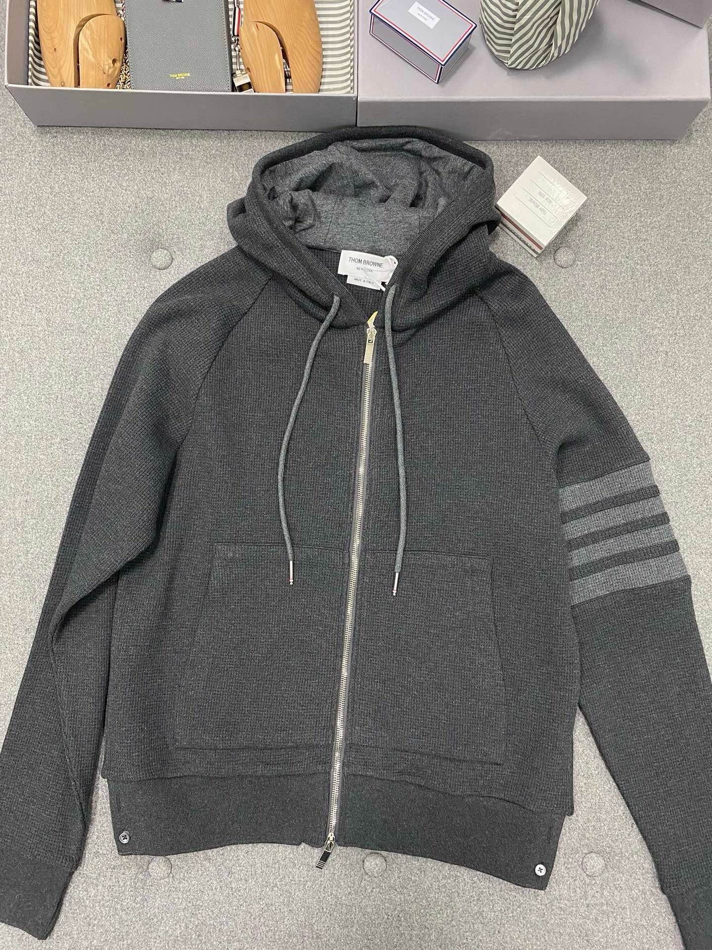 톰브라운 와플 후드집업