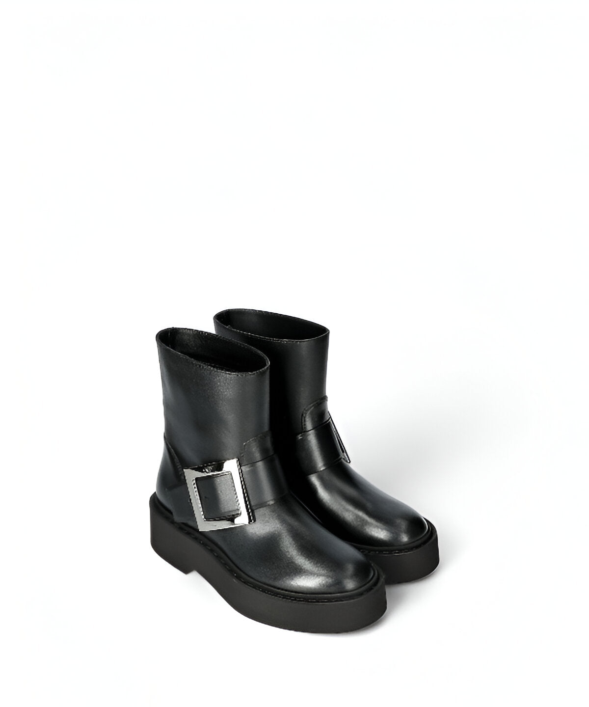 로저비비에 비브 레인저스 레더 부티 블랙