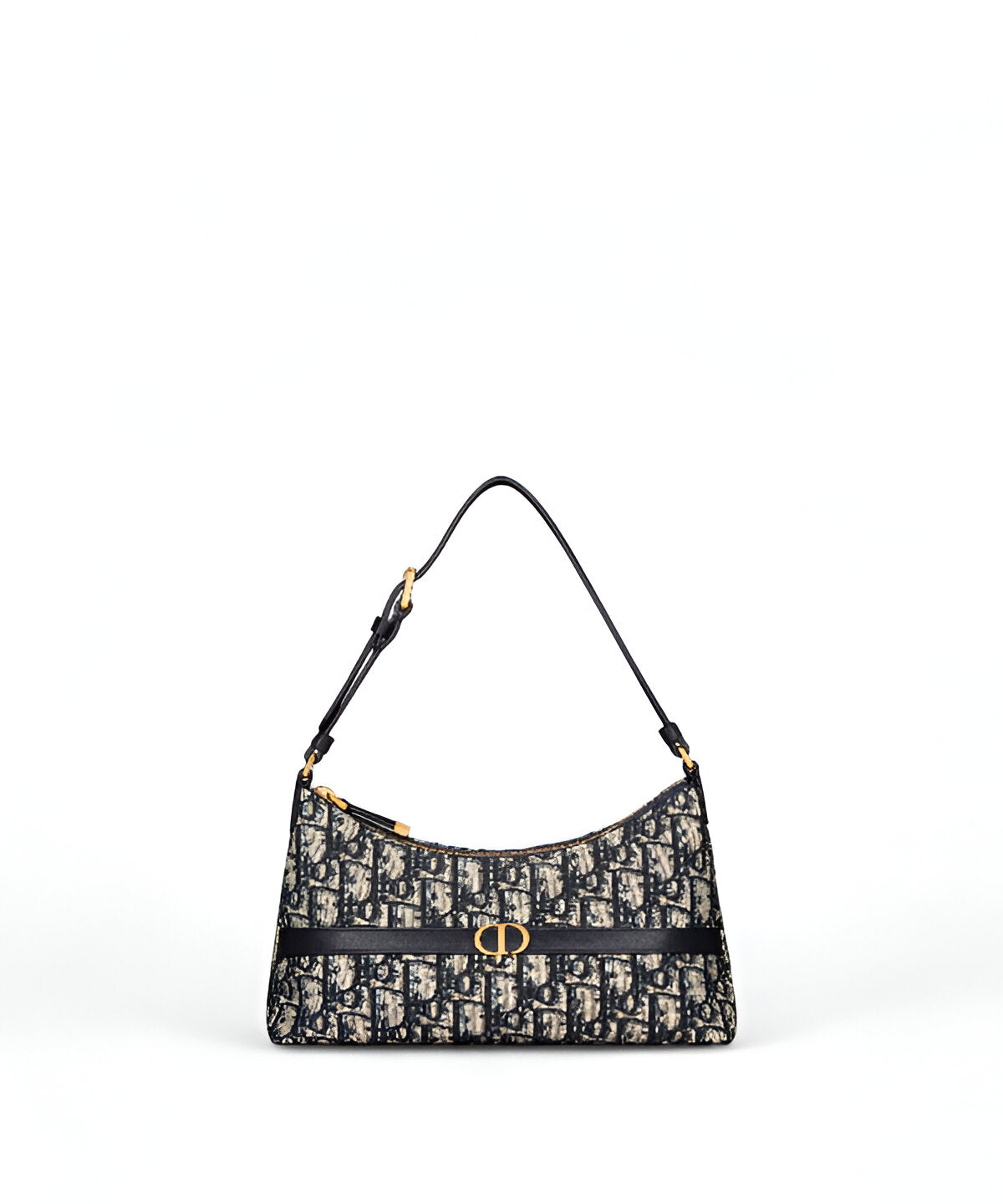 디올 30 몽테인 미니 호보백 송아지 가죽 CD 로고 디테일