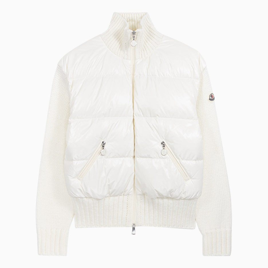 트리콧 패딩 가디건