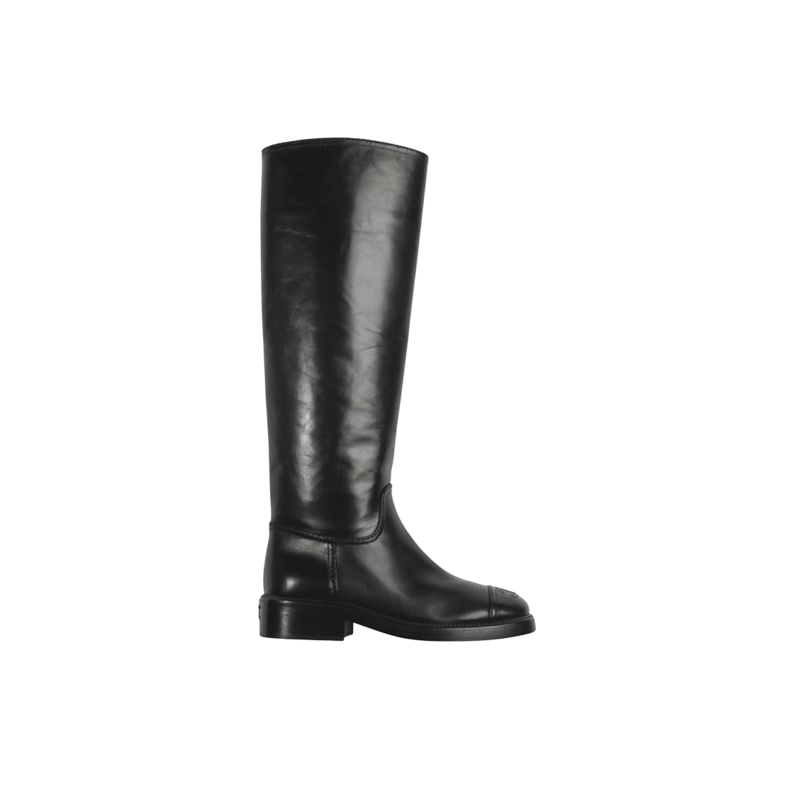 샤넬 카프스킨 블랙 하이 부츠 클래식 롱부츠