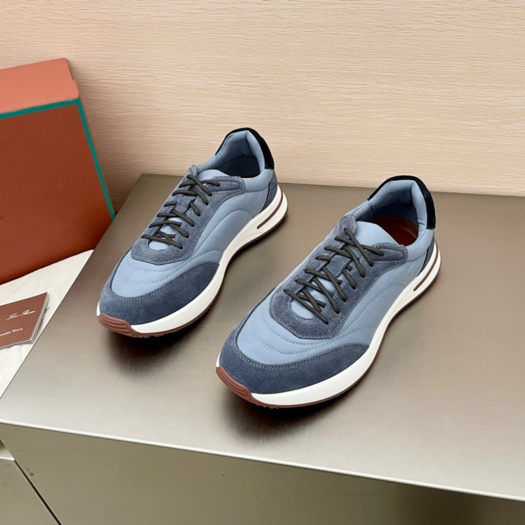 로로피아나 위크앤드 워크 패브릭 스니커즈 블루