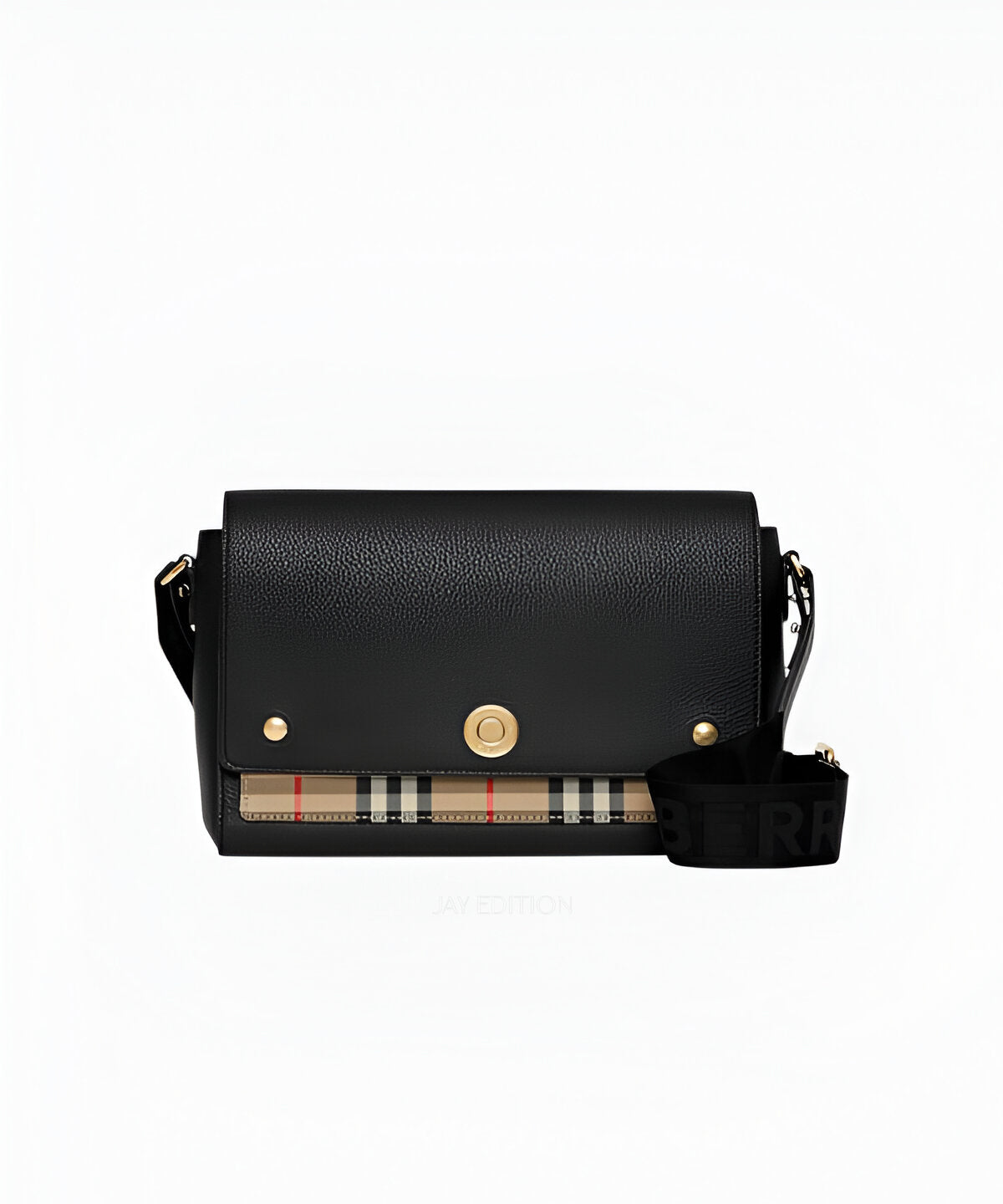 버버리 노트 크로스백 베이지 캔버스 바디 브라운 가죽 트리밍 플랩 클로저 조절 가능한 스트랩 로고 프린트 디테일