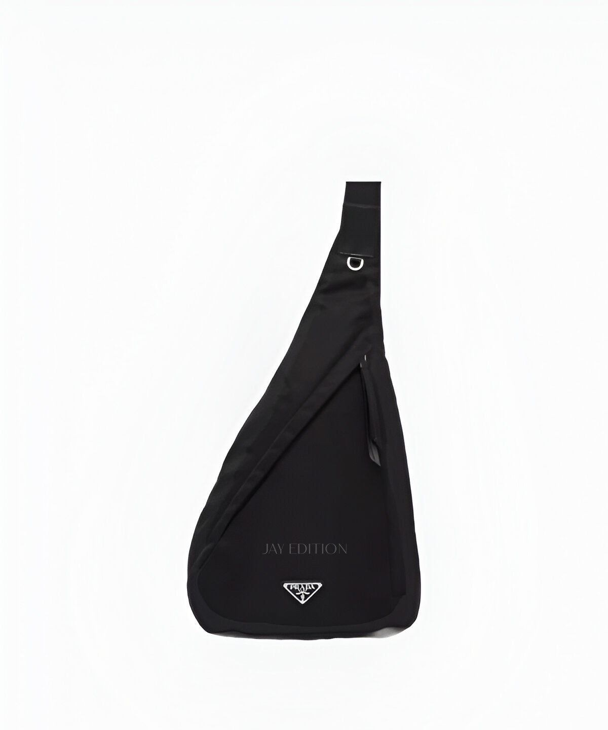 프라다 리나일론 범백 블랙 컬러 조절형 스트랩 삼각 로고 포인트