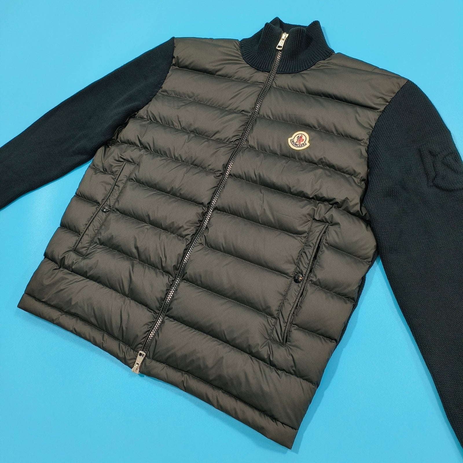 패딩 코튼 집업 카디건