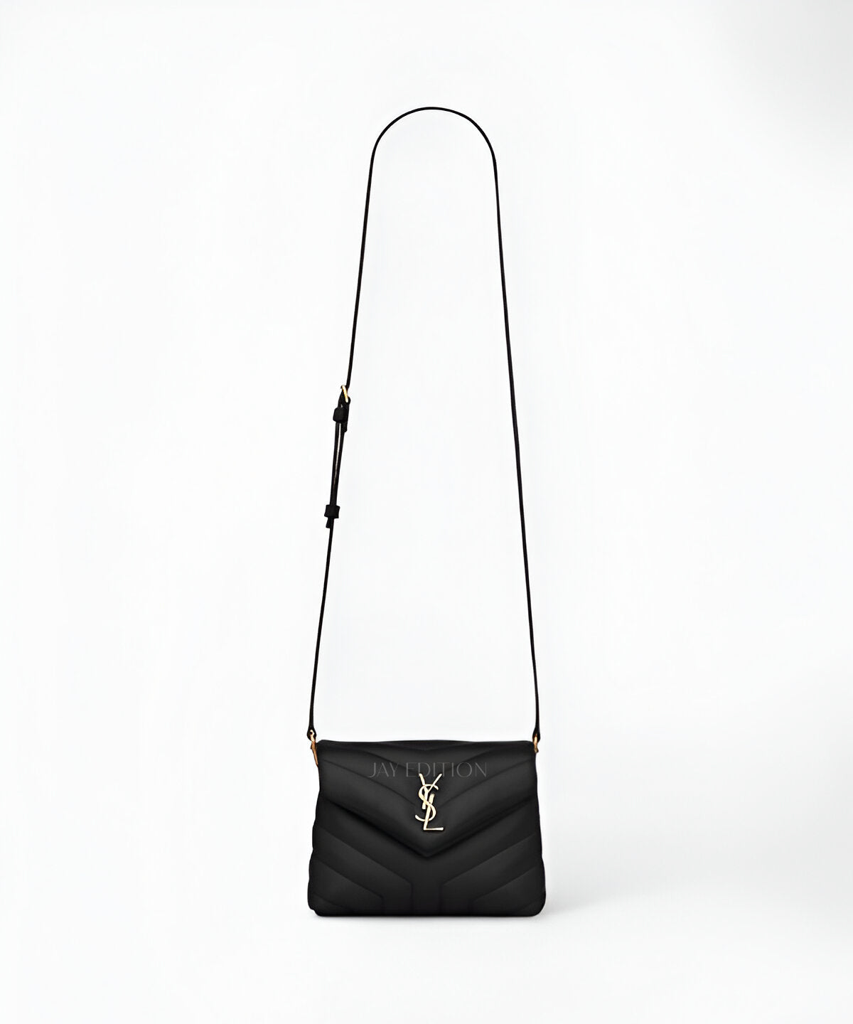 생로랑 루루 마틀라세 토이백 미니 블랙 퀼팅 램스킨 YSL 로고 플랩 클로저 가죽 스트랩 컴팩트한 크로스바디 스타일