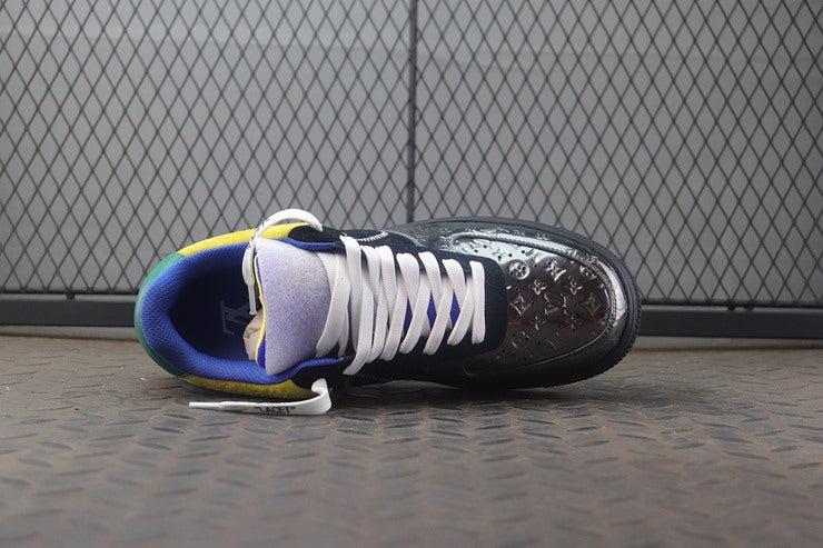 루이비통 x 나이키 에어포스1 버질아블로 멧 실버 블랙