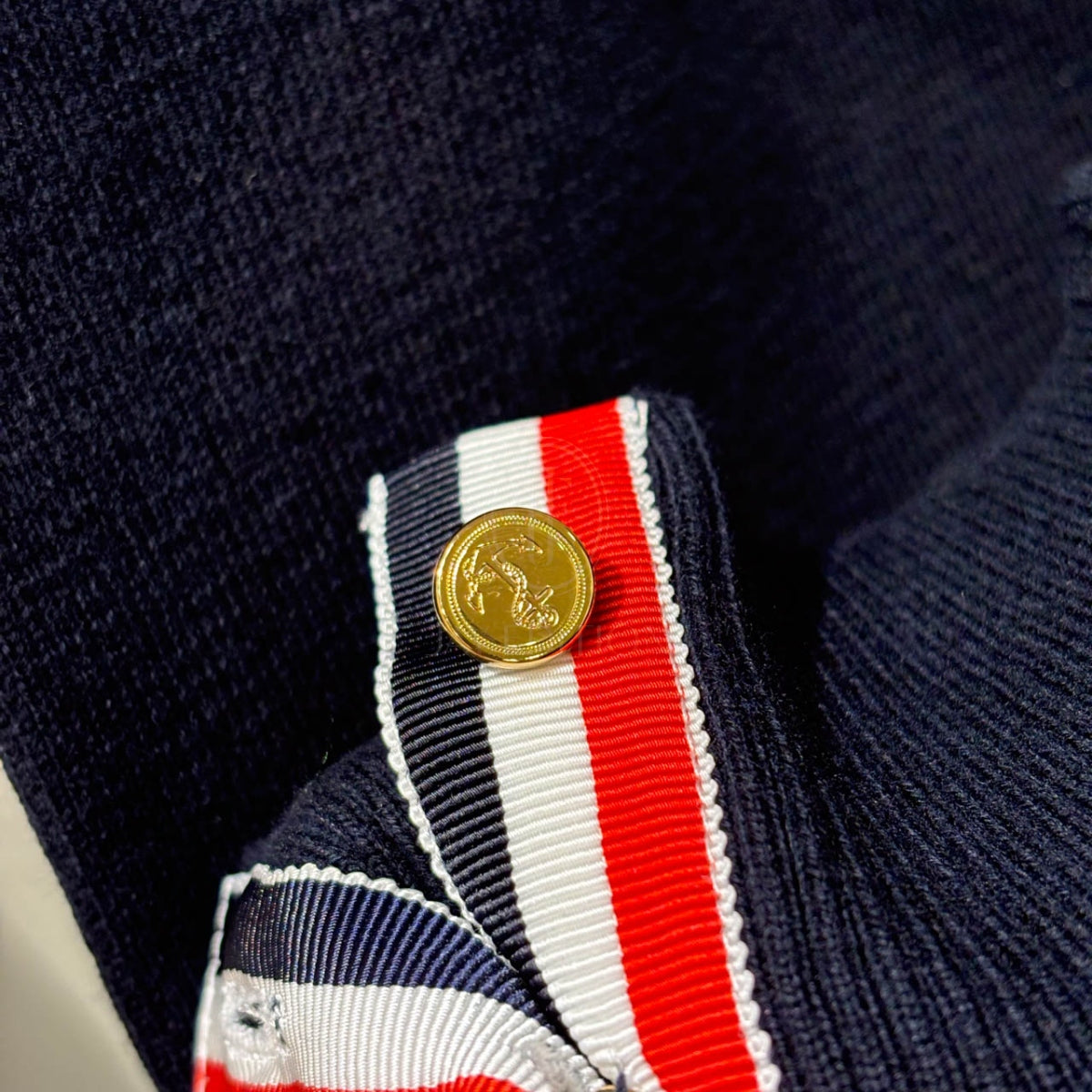 1% 톰브라운 밀라노 스티치 가디건,니트