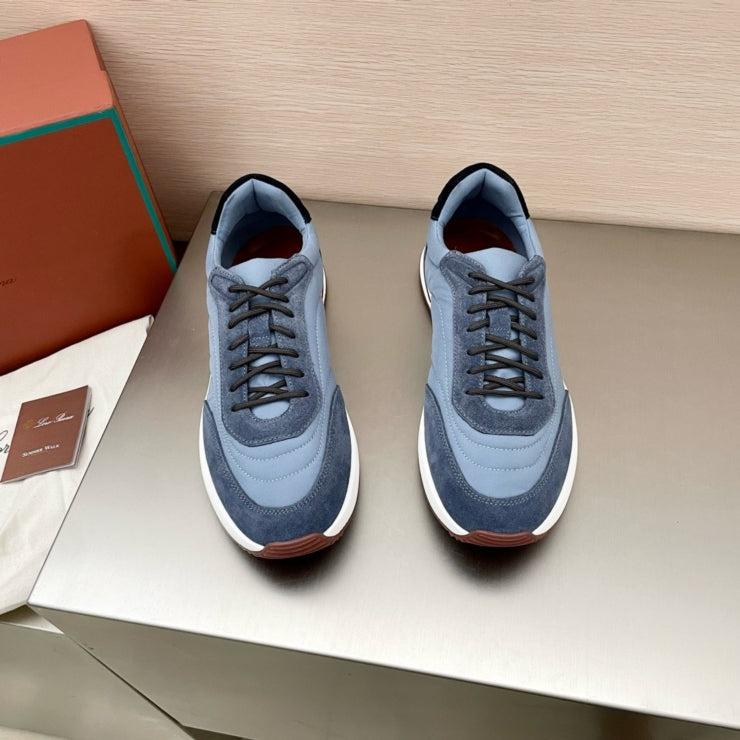 로로피아나 위크앤드 워크 패브릭 스니커즈 블루