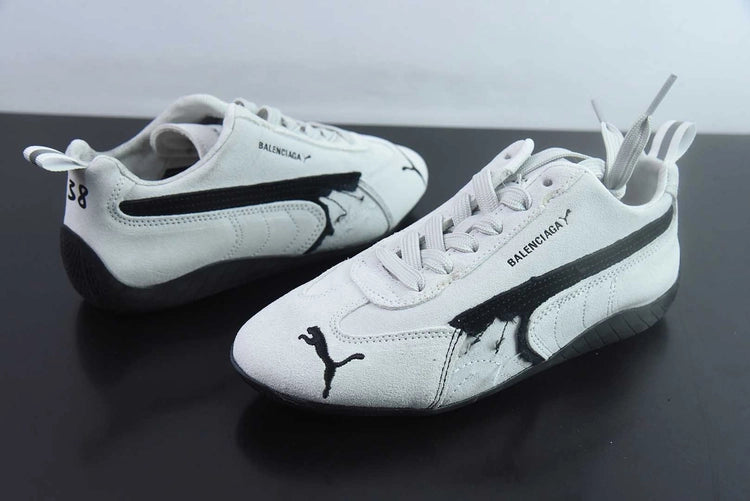 발렌시아가 x 푸마 스피드캣 스웨이드 화이트 블랙