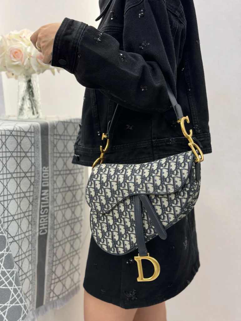 디올 오블리크 새들백 미니,미디움