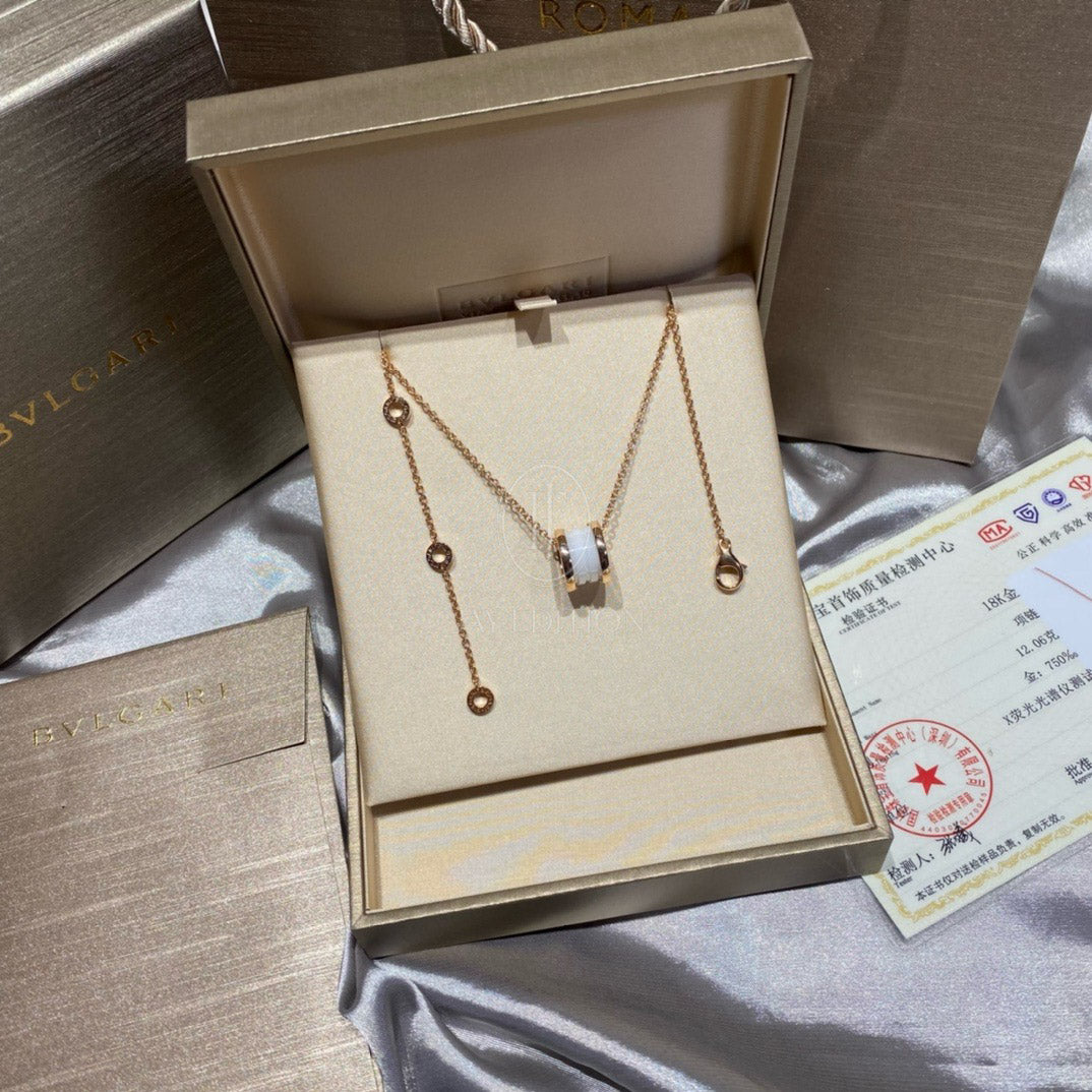 불가리 세라믹 비제로원 네크리스 (18K)
