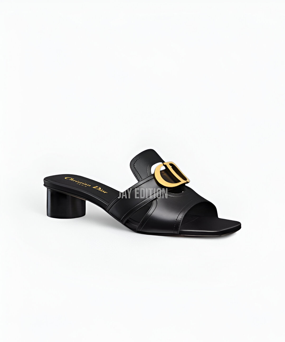 디올 30 몽테뉴 뮬 힐 CD 로고 디테일 레더 힐 우아한 디자인