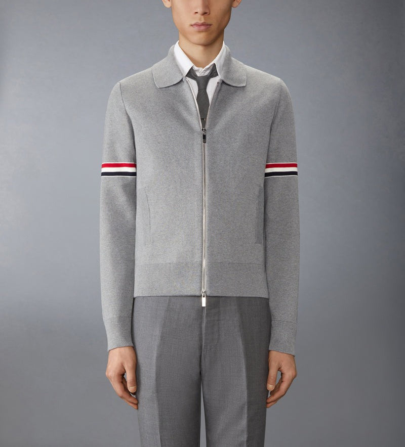 톰브라운 코튼 밀라노 스티치 암밴드 봄버 재킷