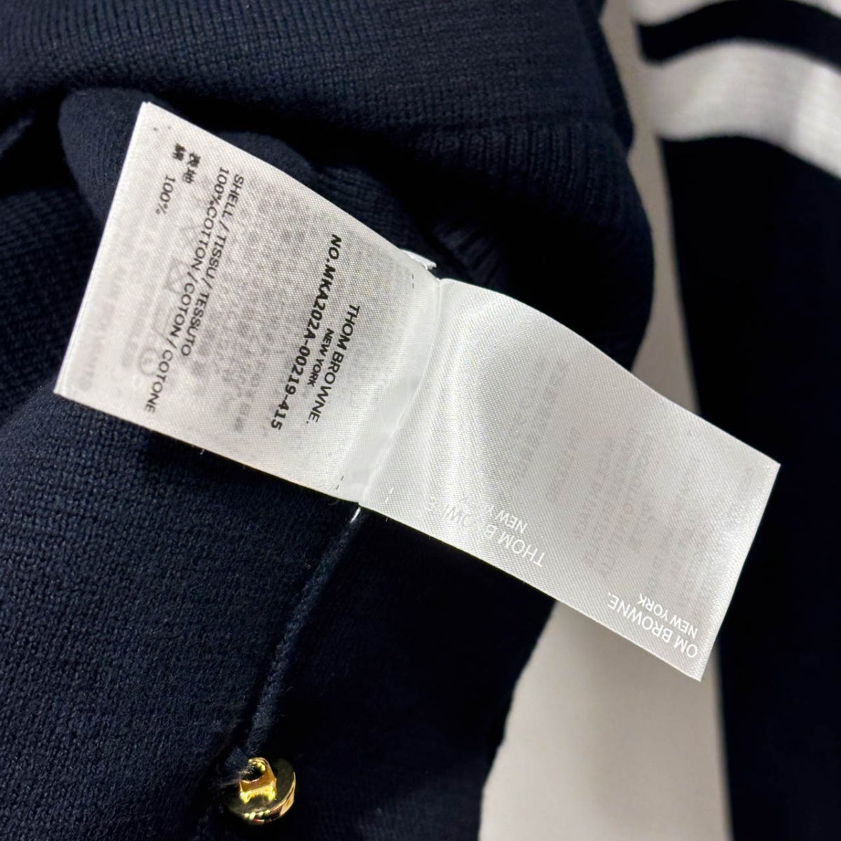 1% 톰브라운 밀라노 스티치 가디건,니트