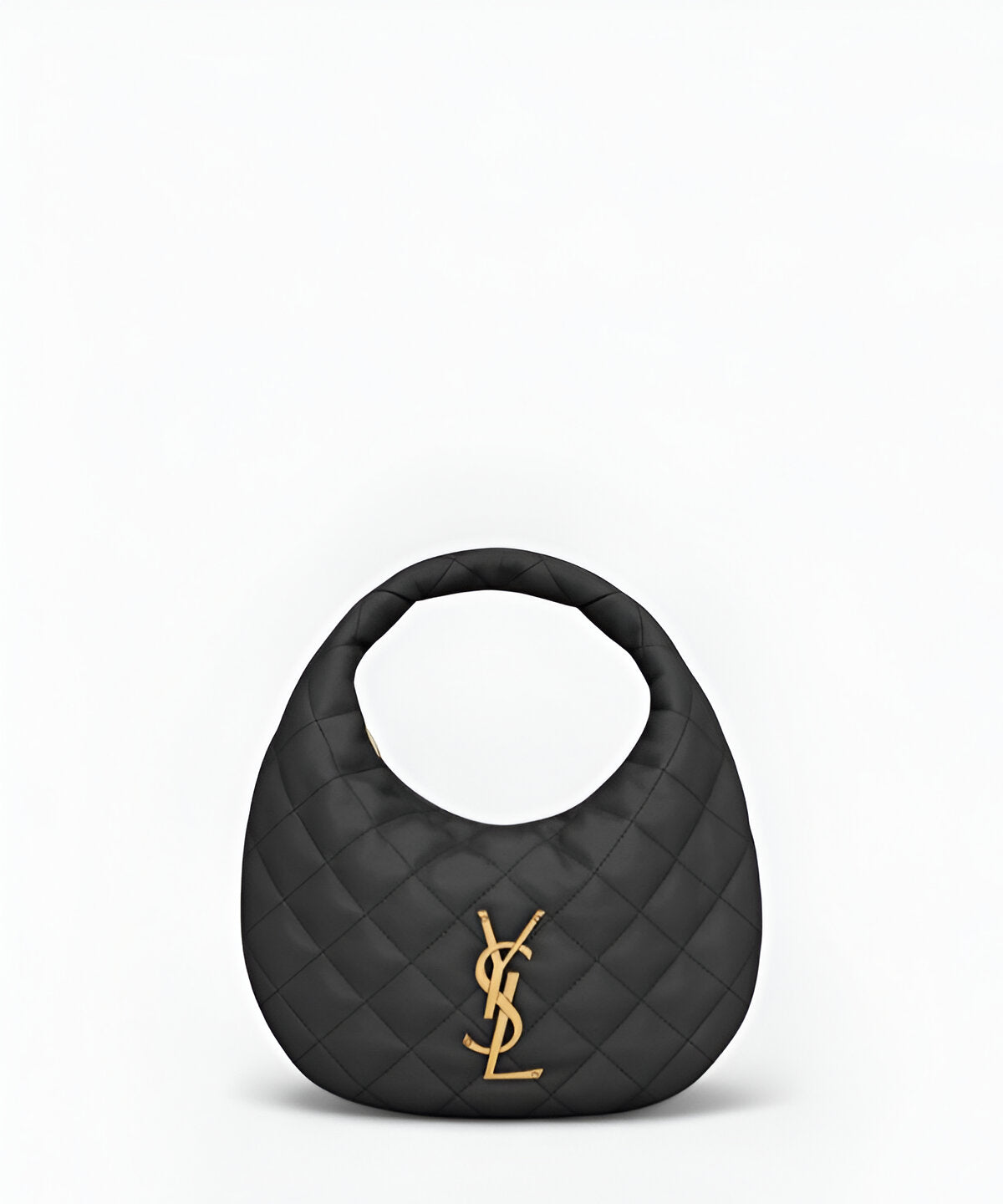 생로랑 이카리노 호보백 블랙 램스킨 YSL 로고 빅사이즈 호보백