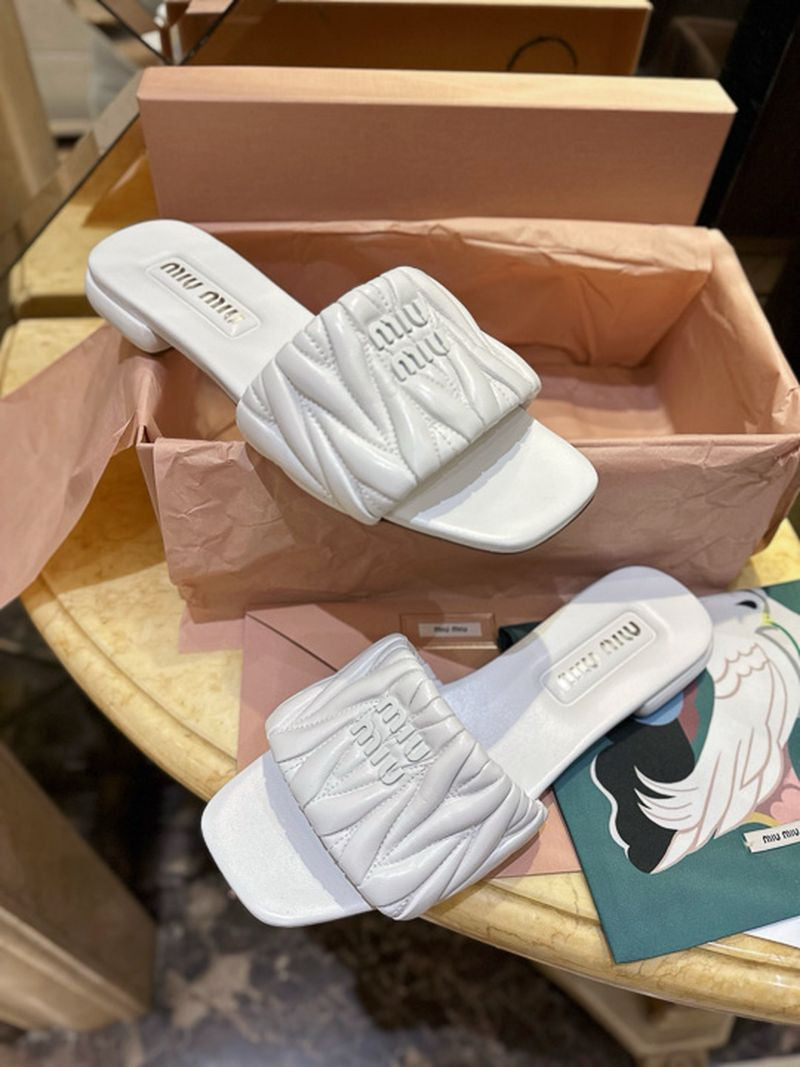 미우미우 마테라쎄 슬리퍼