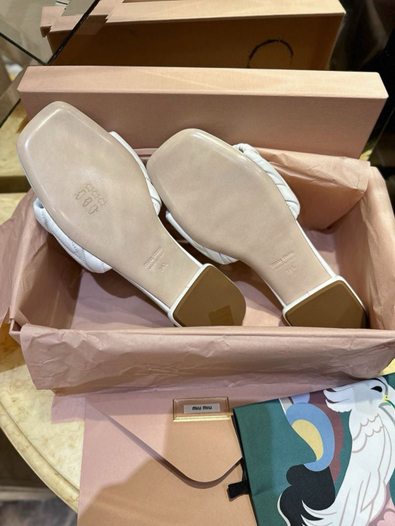 미우미우 마테라쎄 슬리퍼