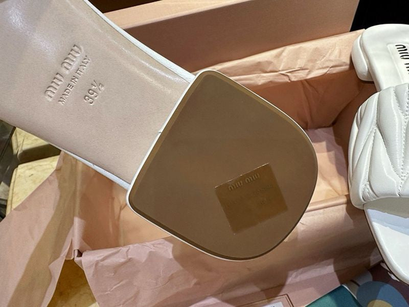 미우미우 마테라쎄 슬리퍼