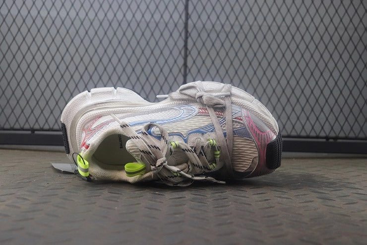 발렌시아가 3XL 화이트 레드 블루 스니커즈