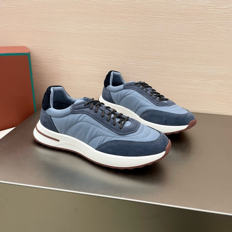 로로피아나 위크앤드 워크 패브릭 스니커즈 블루